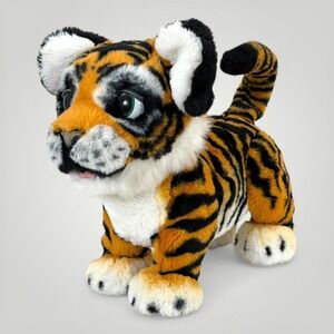 FurReal Friends Tiger Plush Stuffed Animal 14in 13in Interactive Orange Toy Cute